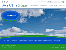 Tablet Screenshot of ci.bay-city.or.us